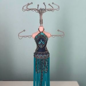 Blue Decorative Jewelry Holder